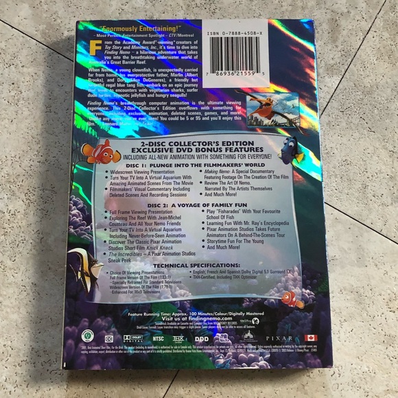 Finding Nemo 2- Disc DVD Collector’s Edition - Picture 2 of 4